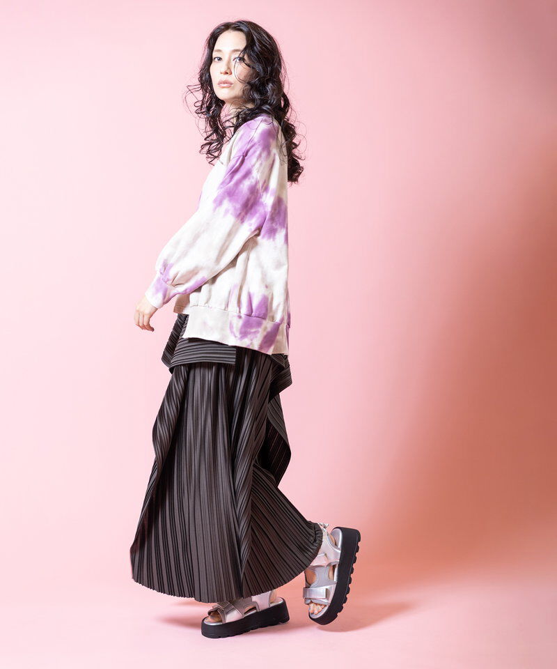  「タイダイアシンメトリープルオーバー」|スウェット・ジャージ|