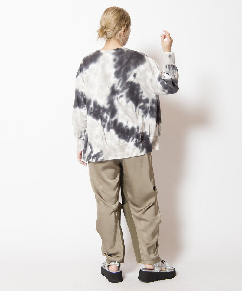  「タイダイアシンメトリープルオーバー」|スウェット・ジャージ|