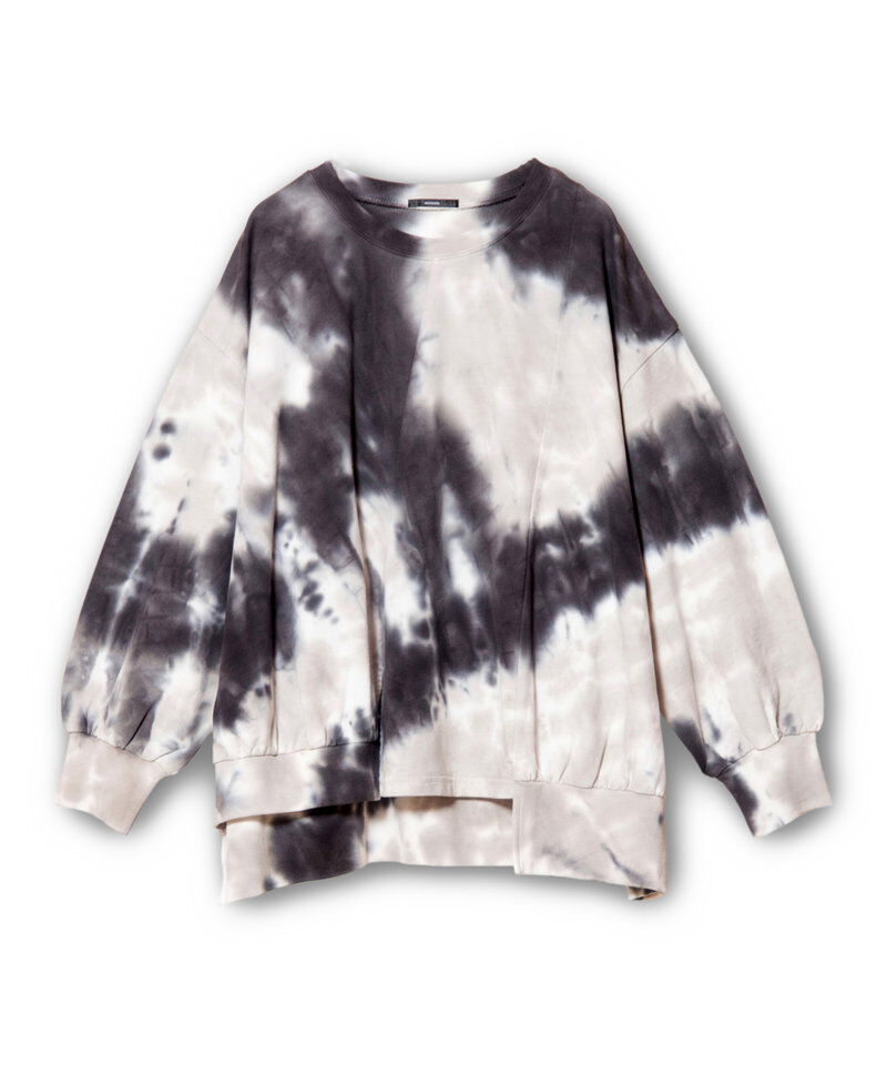  「タイダイアシンメトリープルオーバー」|スウェット・ジャージ|