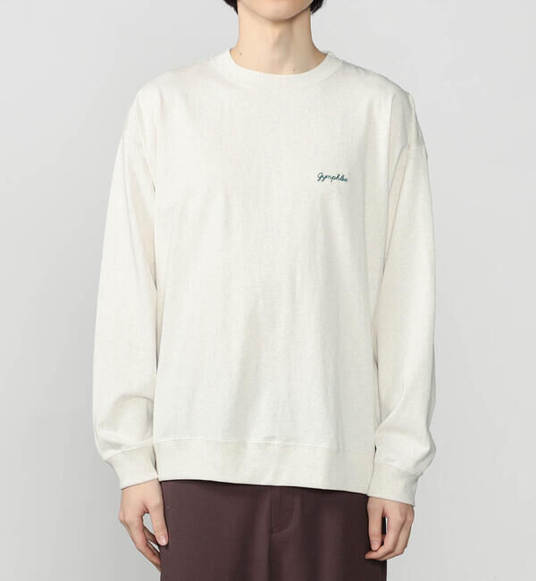 GYMPHLEX「Gymphlex | コットンジャージー クルーネック長袖Tシャツ MEN」|Tシャツ・カットソー|