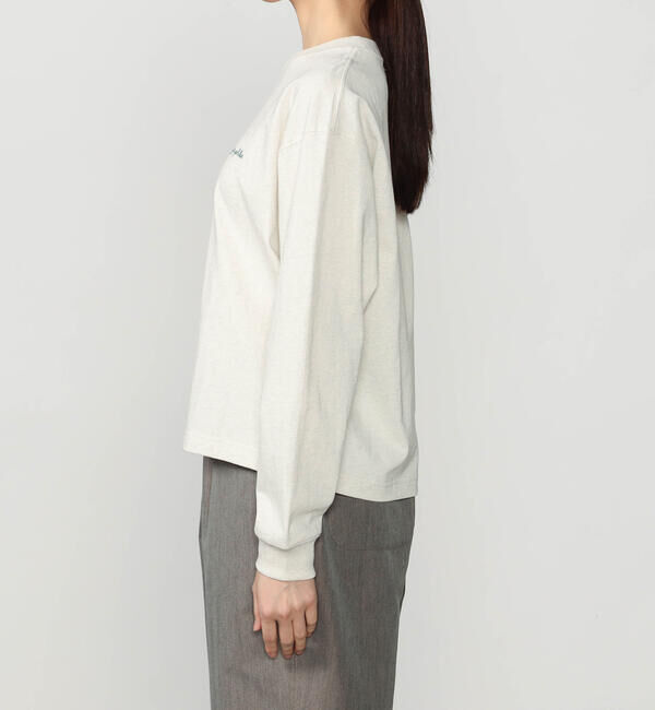 GYMPHLEX「Gymphlex | コットンジャージー クルーネック長袖Tシャツ WOMEN」|Tシャツ・カットソー|