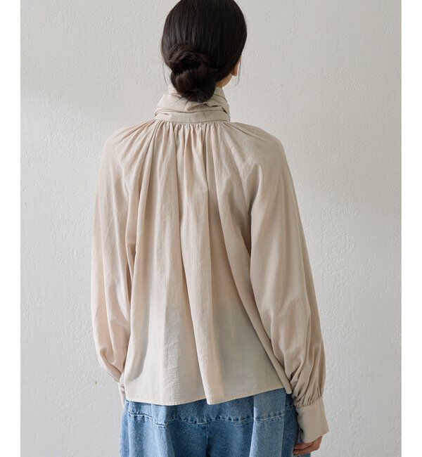  「製品染めボウブラウス」|シャツ・ブラウス|