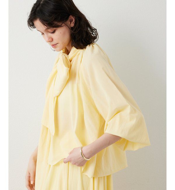  「製品染めボウブラウス」|シャツ・ブラウス|