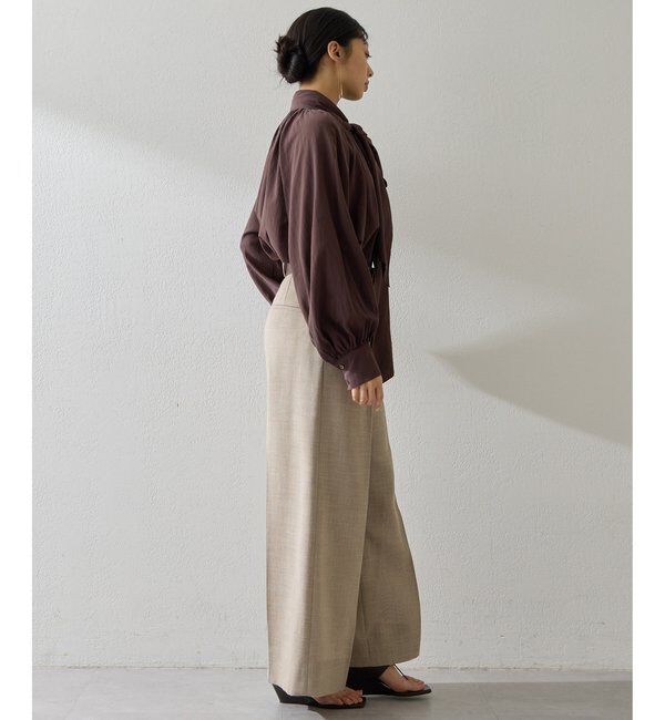  「製品染めボウブラウス」|シャツ・ブラウス|