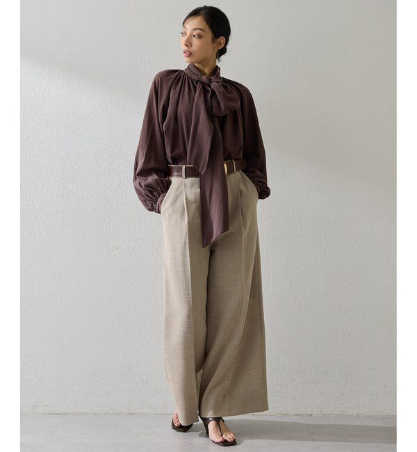  「製品染めボウブラウス」|シャツ・ブラウス|