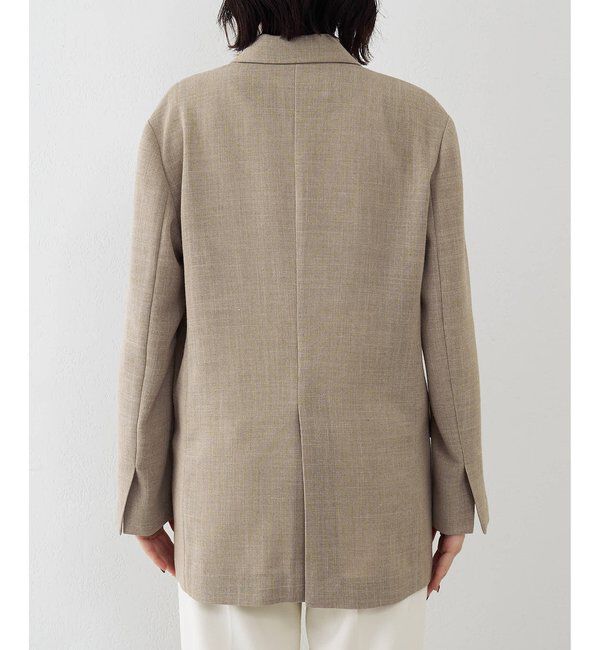  「リネンライクダブルテーラードジャケット」|テーラードジャケット|