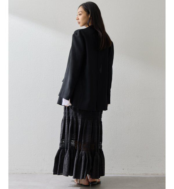  「リネンライクダブルテーラードジャケット」|テーラードジャケット|