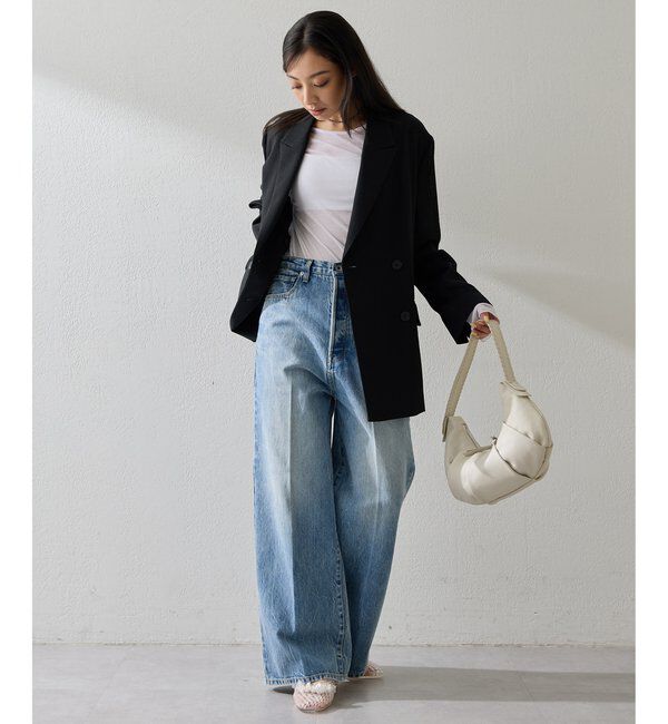  「リネンライクダブルテーラードジャケット」|テーラードジャケット|