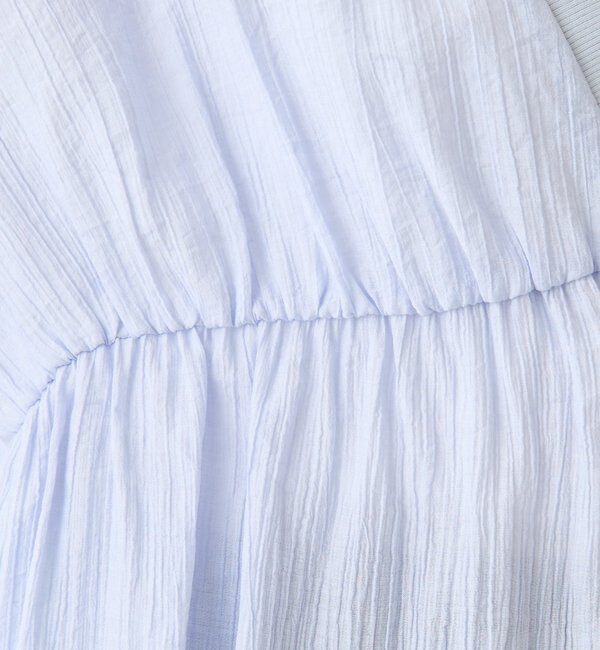  「《1枚で着映える》ギャザー切替シャツカーディガン」|シャツ・ブラウス|