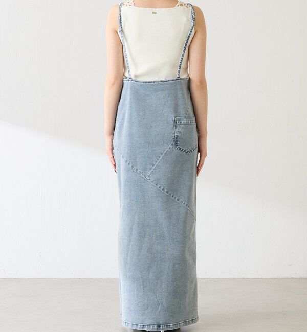  「Q.anosリラックススリムデニムワンピース」|ワンピース|