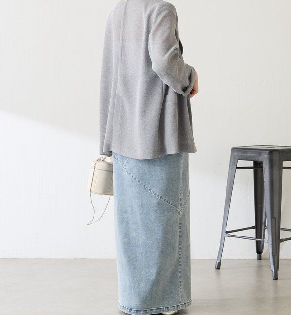  「Q.anosリラックススリムデニムワンピース」|ワンピース|