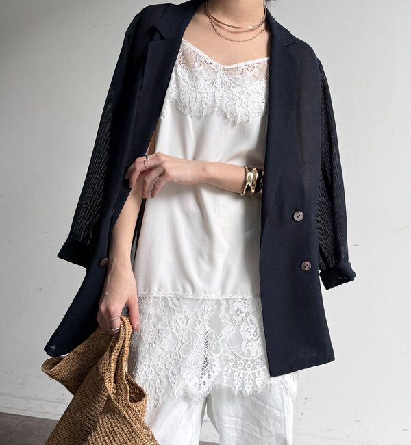  「レースキャミチュニック」|シャツ・ブラウス|