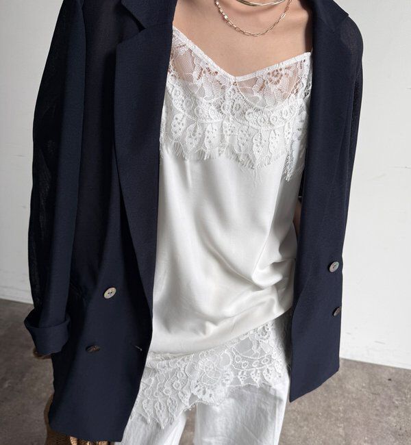  「レースキャミチュニック」|シャツ・ブラウス|