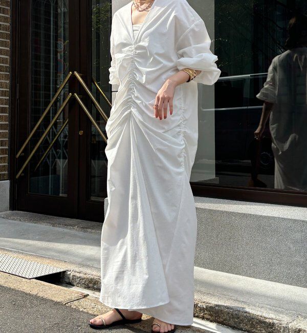  「ギャザードロストワンピース」|ワンピース|