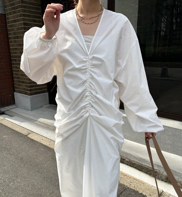  「ギャザードロストワンピース」|ワンピース|