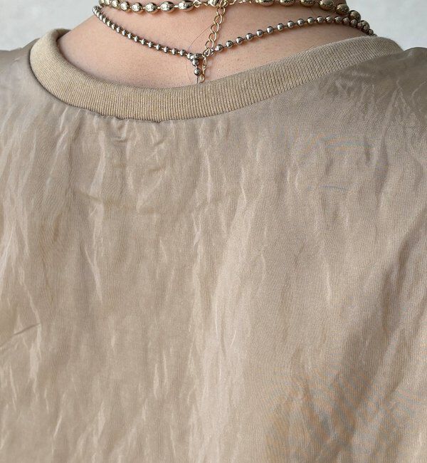  「【WEB限定】オーガンジーレイヤードバルーンプルオーバー」|シャツ・ブラウス|