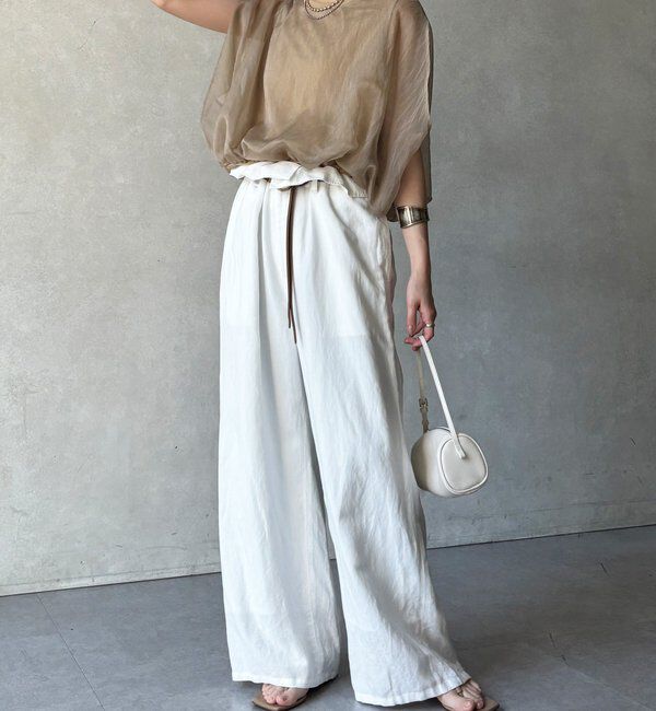  「【WEB限定】オーガンジーレイヤードバルーンプルオーバー」|シャツ・ブラウス|