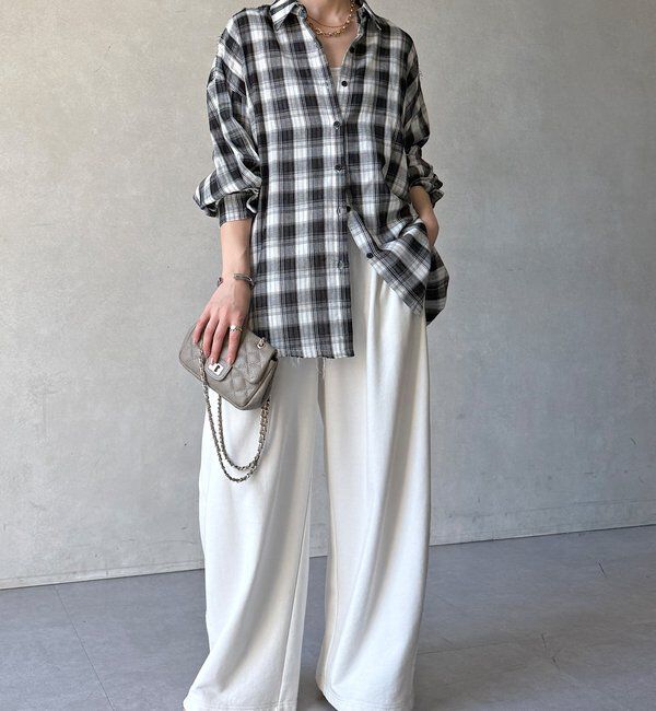  「【WEB限定】ビッグシルエットチェックシャツ」|シャツ・ブラウス|