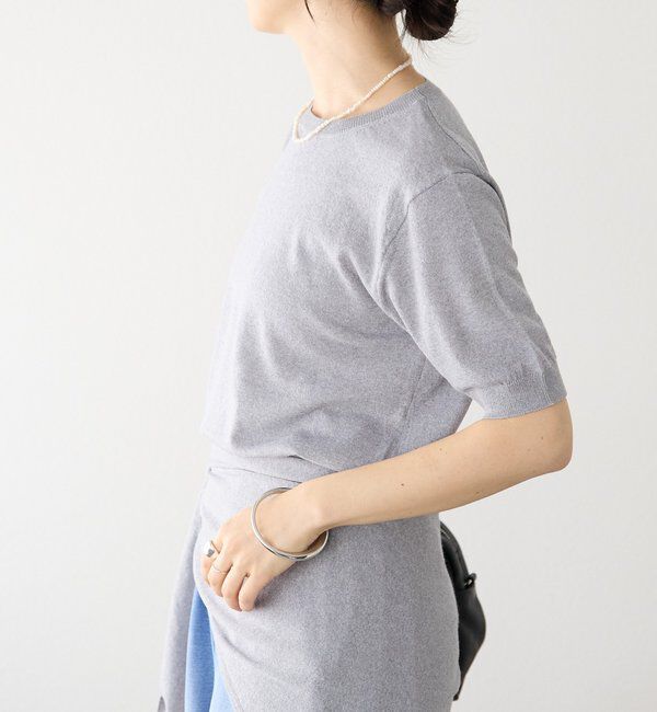  「予約【A・MONN(アモン)】HALF SLEEVE KNIT」|ニット・セーター|