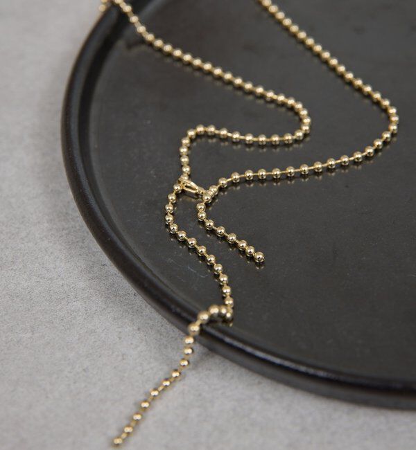  「ボールチェーンアレンジネックレス」|リング|ゴールド