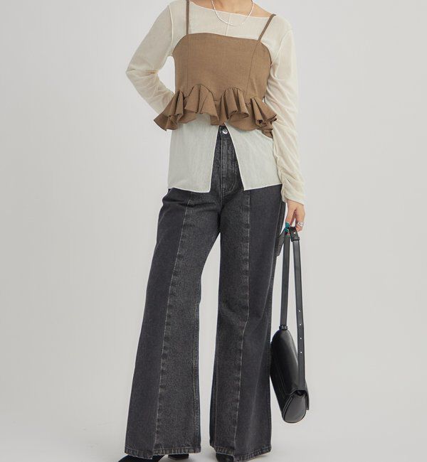  「ウェーブフリルビスチェ」|シャツ・ブラウス|