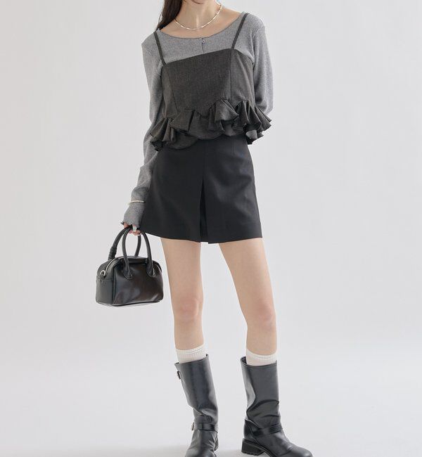  「ウェーブフリルビスチェ」|シャツ・ブラウス|