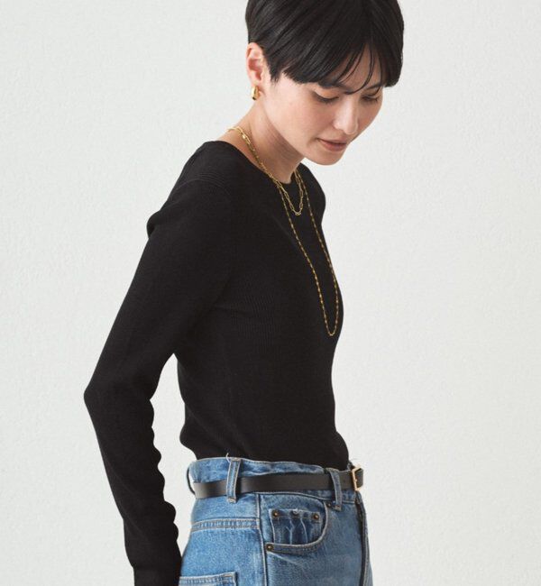  「BASICクルーニット」|ニット・セーター|