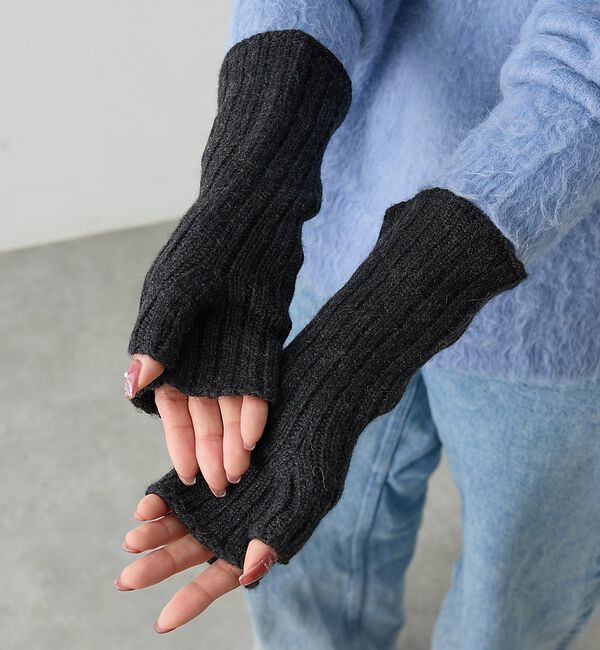 collex「【WILLIAM BRUNTON】カシミヤリブリストウォーマー」|手袋|