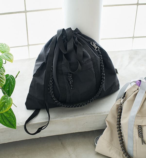 collex「【WEB限定】【CTFK/コントロールフリーク】ナイロン3WAYスクエアトート」|リュック|ブラック