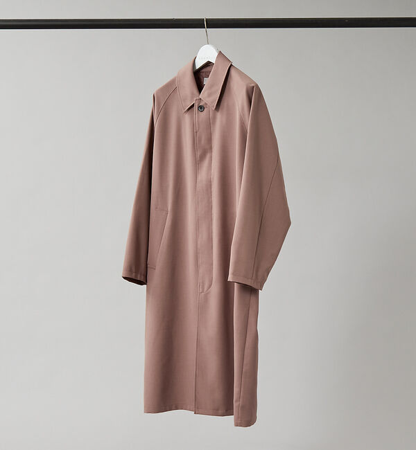 ABAHOUSE「ポリツイル  オーバーサイズ ステンカラー コート」|ステンカラーコート|ピンクベージュ