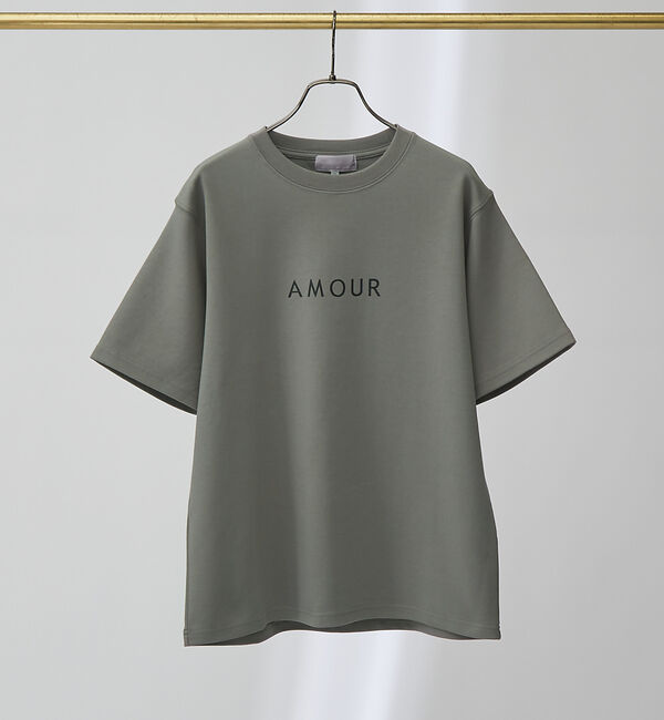 ABAHOUSE「【AMOUR】ベアポンチ ロゴ 半袖Tシャツ」|Tシャツ・カットソー|グレー