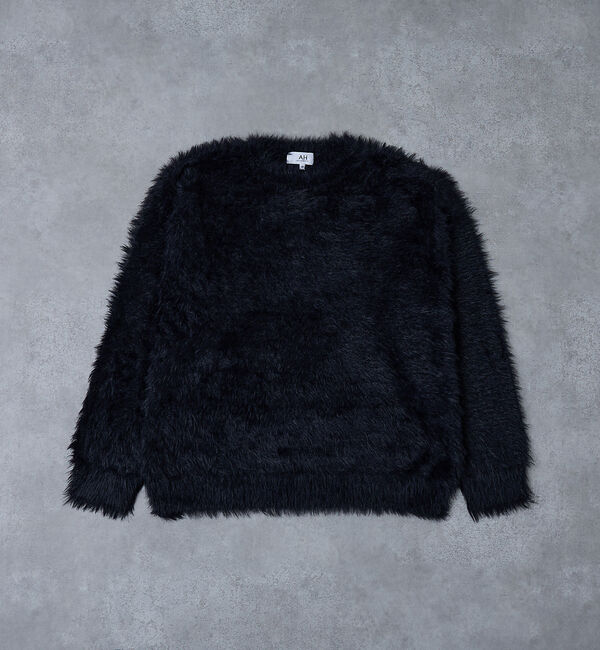 ABAHOUSE「【AH ABAHOUSE】ロングシャギー クルーネックニット」|ニット・セーター|