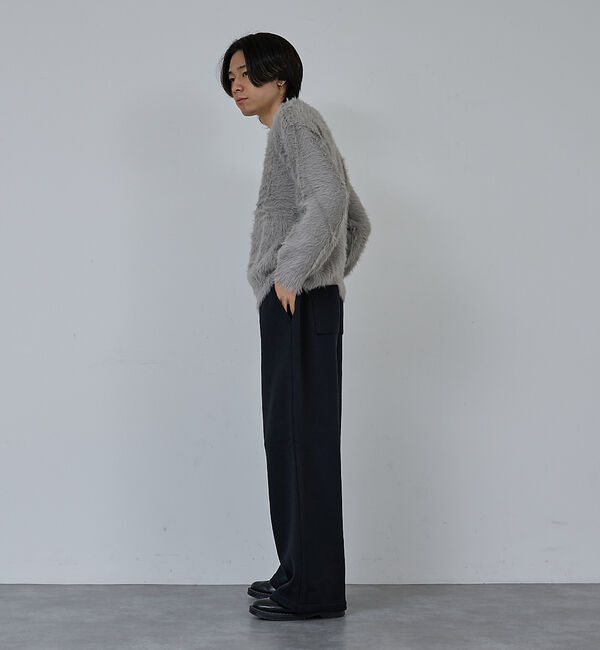 ABAHOUSE「【AH ABAHOUSE】ロングシャギー クルーネックニット」|ニット・セーター|