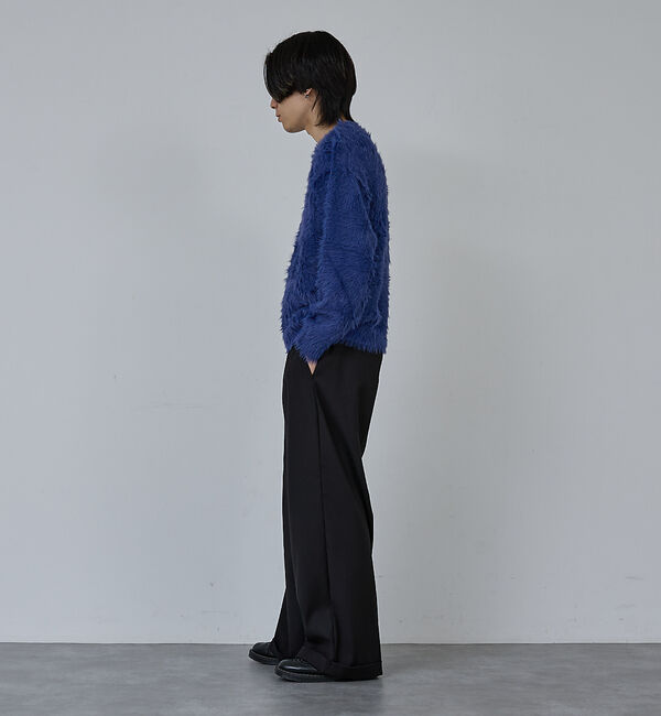 ABAHOUSE「【AH ABAHOUSE】ロングシャギー クルーネックニット」|ニット・セーター|