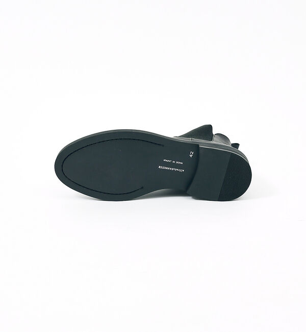 alfredoBANNISTER「【ソフトレザー】ドレープ サイドゴア ブーツ」|ショートブーツ|