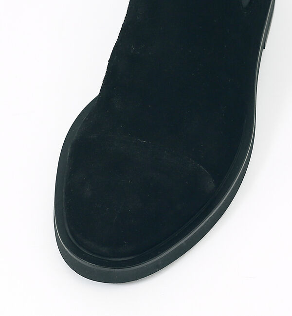 alfredoBANNISTER「【ソフトレザー】ドレープ サイドゴア ブーツ」|ショートブーツ|