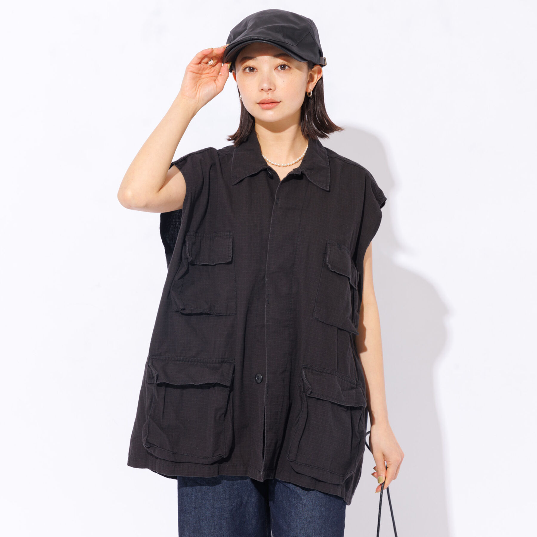 Rouge vif「【RUBEN】フェイクレザーハンチング」|その他|