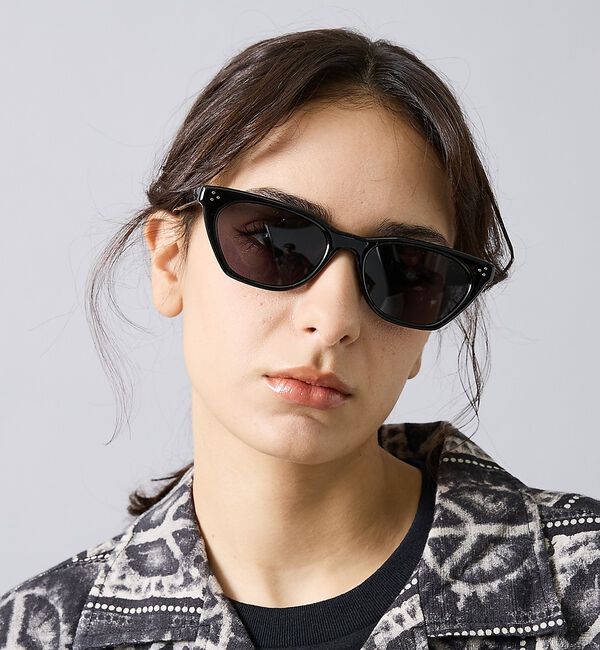 Rouge vif「【NOPUBLIC/ノーパブリック】キャッツアイサングラス/01:02/サングラ」|メガネ|ブラック