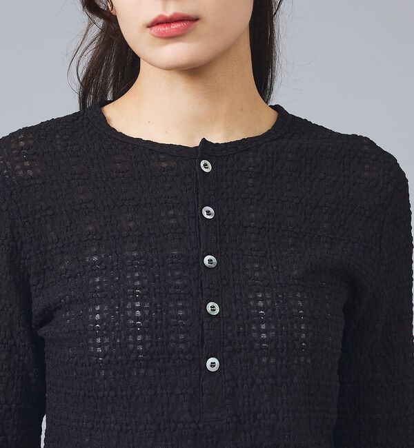 Rouge vif「【Le Melange/ル・メランジュ】ラッセルヘンリープルオーバー/ヘンリーネ」|Tシャツ・カットソー|