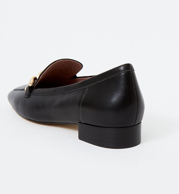 AU BANNISTER「チェーンモチーフ スクエアトゥローファー」|ローファー|