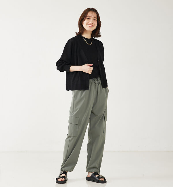 abahouse mavie「【アンサンブル対応】ウォッシャブルラメVネックカーディガン」|カーディガン|