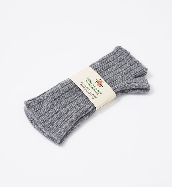 The Store by C' 「【William Brunton Hand Knits】アームウォーマーショート」|手袋|グレー
