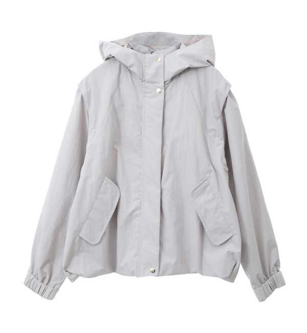 TIARA「ギャザーマウンテンパーカー2WAYベスト」|その他|ベージュ