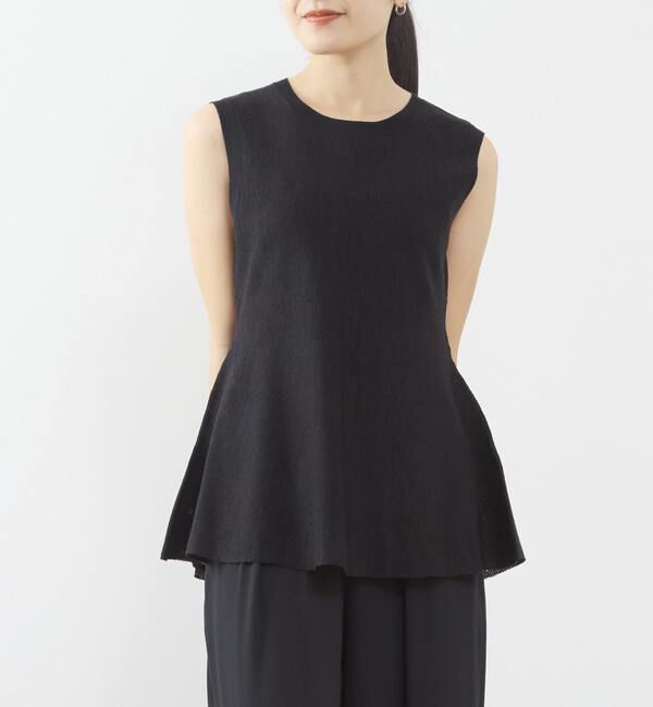 TIARA「ペプラムスリーブレスニット」|ニット・セーター|