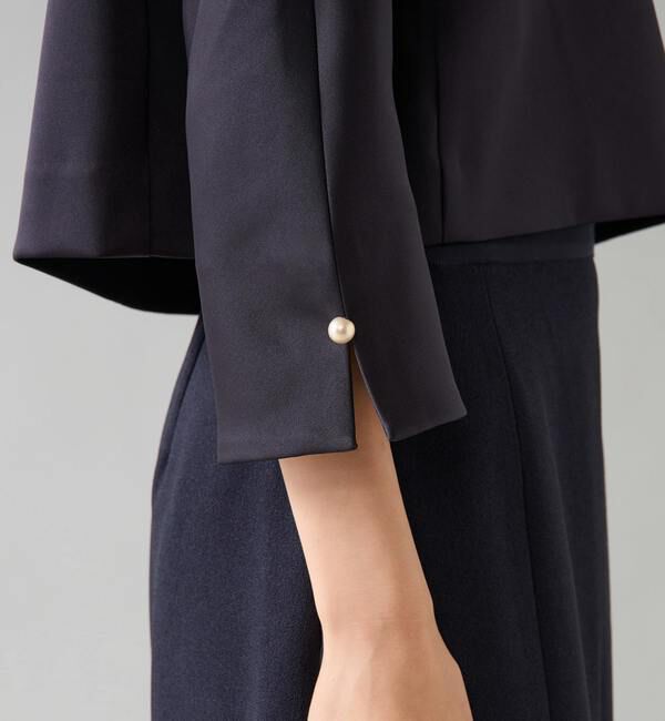 TIARA「クロップドサテンブラウス」|シャツ・ブラウス|