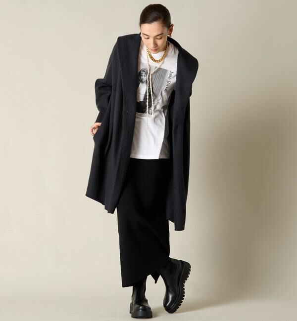 Liesse「圧縮ウールニットコート」|カーディガン|