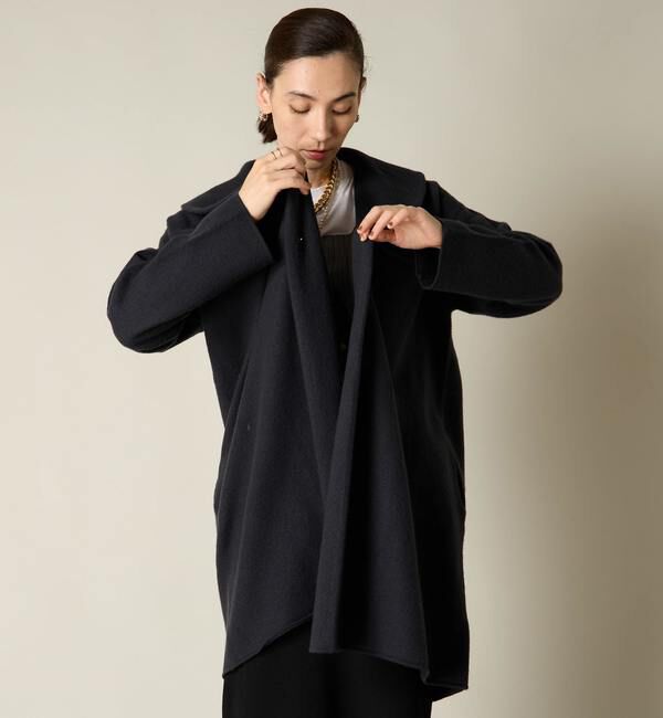 Liesse「圧縮ウールニットコート」|カーディガン|