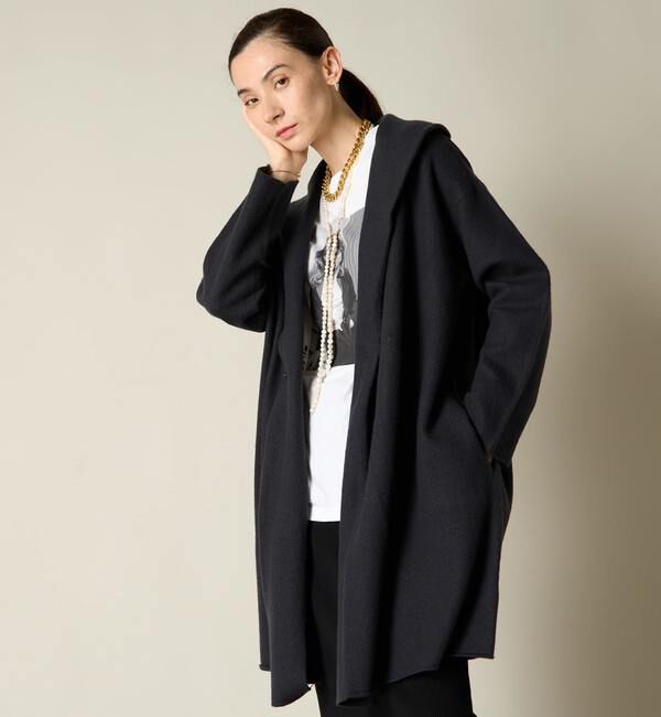 Liesse「圧縮ウールニットコート」|カーディガン|