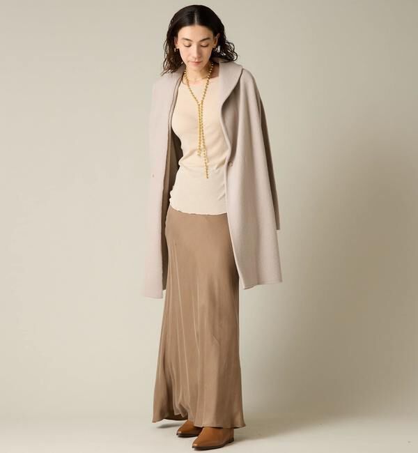 Liesse「圧縮ウールニットコート」|カーディガン|