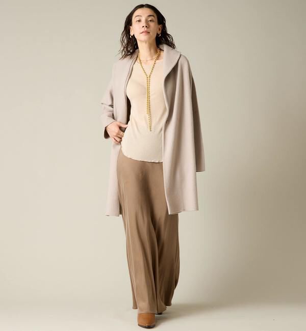 Liesse「圧縮ウールニットコート」|カーディガン|